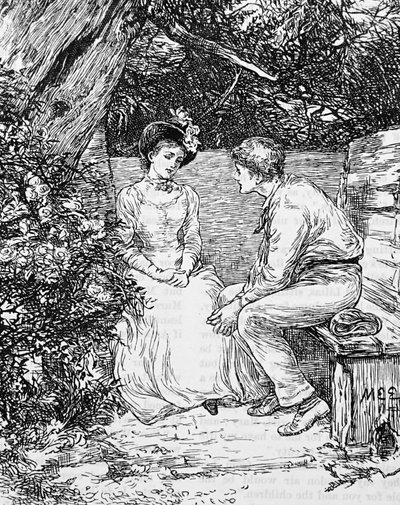 Una coppia in corteggiamento da Mary Ellen Edwards