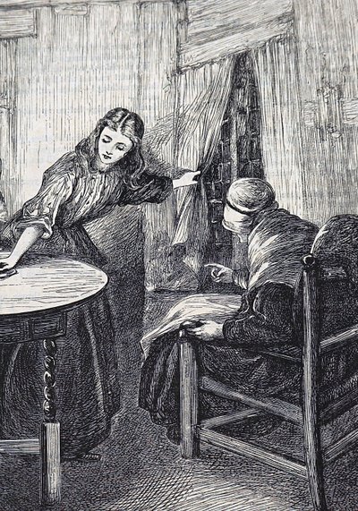 Una figlia e una madre in attesa dell