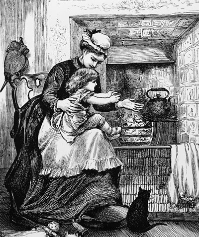 Una bambinaia che guarda i suoi incarichi da Mary Ellen Edwards