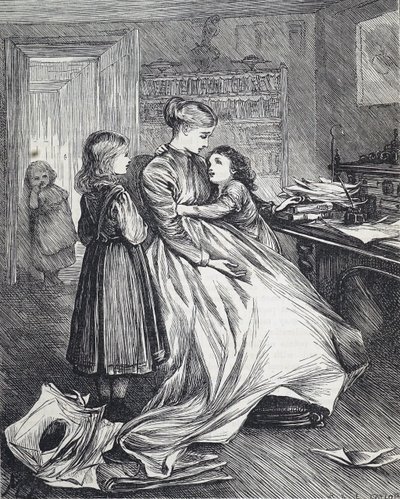 Una vedova con i suoi figli da Mary Ellen Edwards