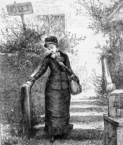 Una donna che guarda una casa in affitto da Mary Ellen Edwards