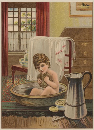 Bambino che fa il bagno da Mary Ellen Edwards