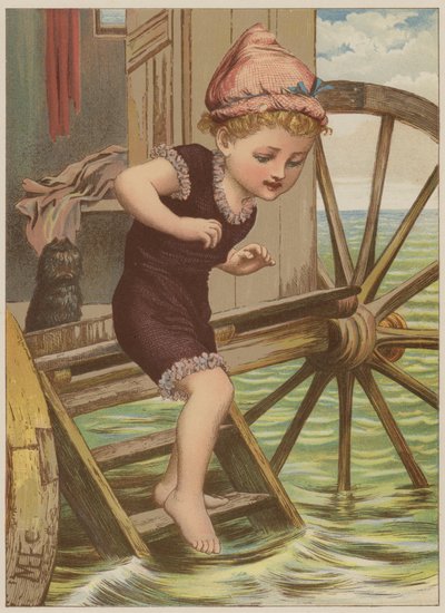 Ragazza che sta per nuotare da Mary Ellen Edwards
