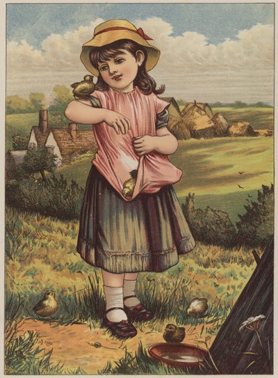 Ragazza con pulcini da Mary Ellen Edwards