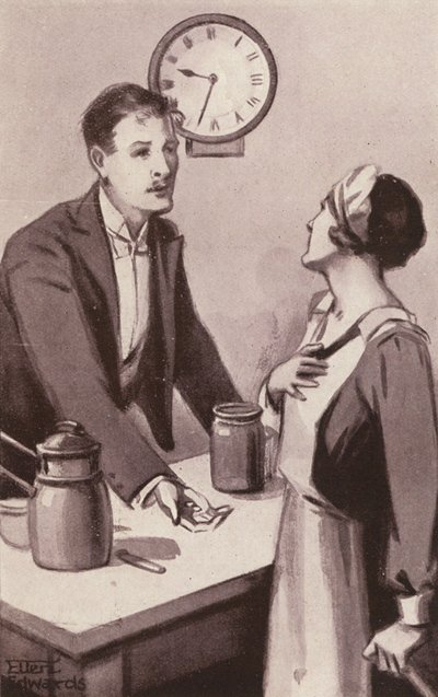 Illustrazione per Kipps di H.G. Wells da Mary Ellen Edwards
