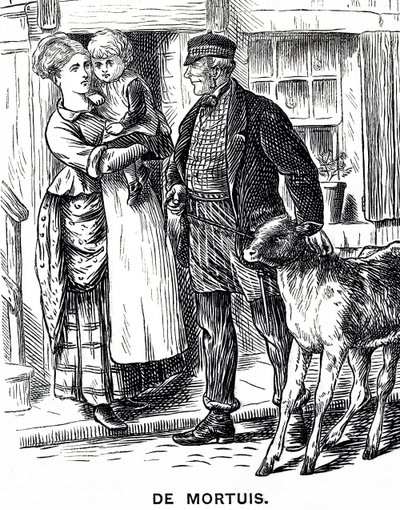 Illustrazione di una bambina accudita dalle zie e dallo zio per un pomeriggio da Mary Ellen Edwards
