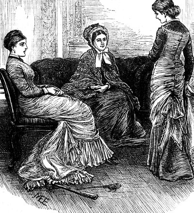 Tre donne sedute in conversazione da Mary Ellen Edwards