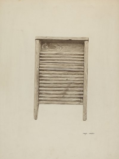 Asse da lavare, c. 1940 da Mary Hansen
