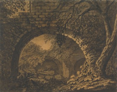 Un arco nella volta di una rovina invasa dalla vegetazione da Mary Harcourt