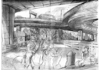 Equitazione sotto il Westway da Mary Kuper