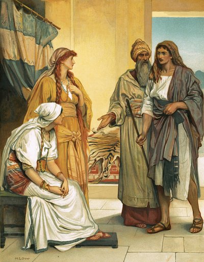 Giacobbe a casa di Labano da Mary L. Gow