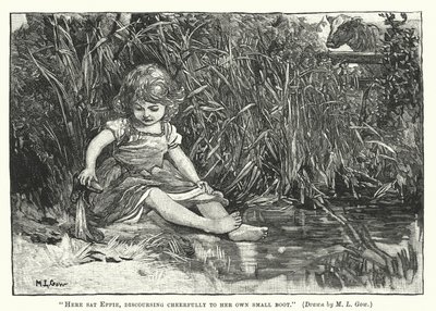 Silas Marner - Qui sedeva Eppie, discorrendo allegramente con il suo piccolo stivale da Mary L. Gow