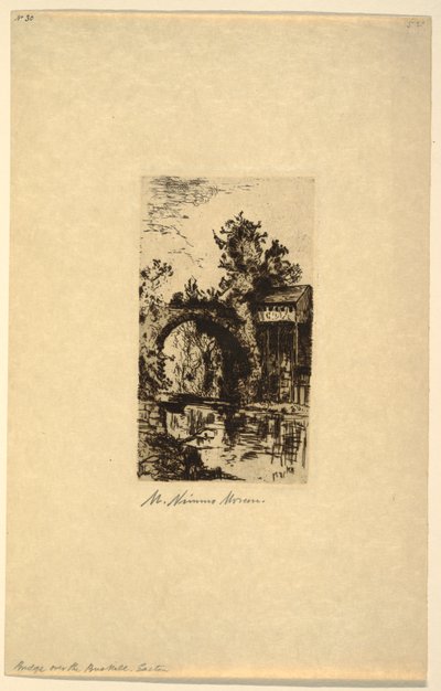 Ponte sul fiume Bushkill, Easton, Pennsylvania da Mary Nimmo Moran