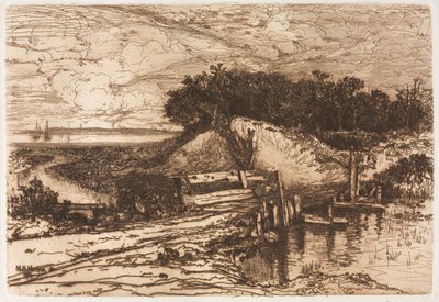 Baia di Gardiner, Long Island, vista da Fresh Pond da Mary Nimmo Moran