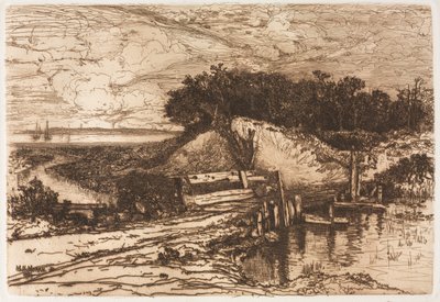 Gardiners Bay, Long Island, vista da Fresh Pond, 1881 da Mary Nimmo Moran