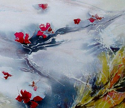 Petali che galleggiano a valle da Mary Smith