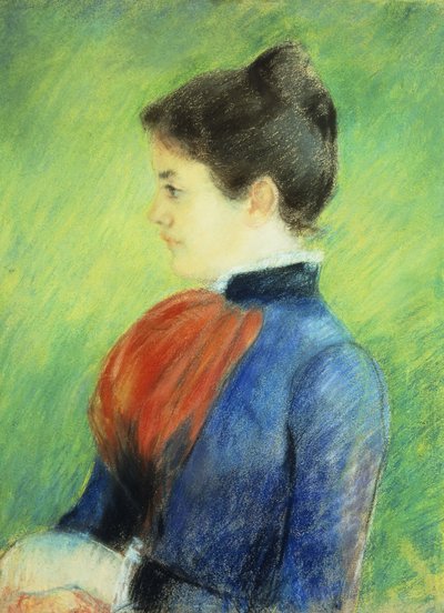 Profilo di una Donna che Indossa un Jabot da Mary Cassatt