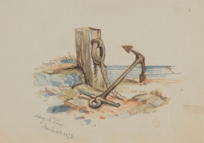 Senza titolo, ormeggio e ancora, 1873 da Mary Vaux Walcott