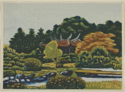 Stampe del Giardino Imperiale di Shinjuku (Shinjuku Gyoen hanga) da Masao Maeda