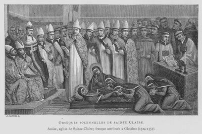Funerale di Santa Chiara da Maso di Banco Giottino