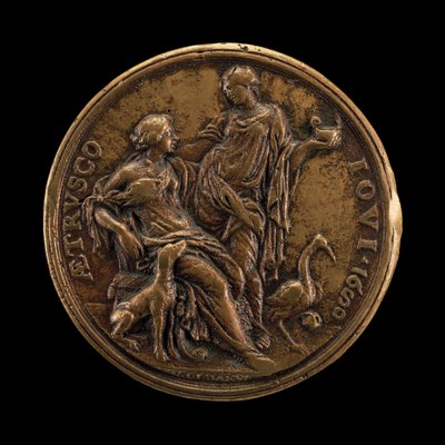 Allegoria della vigilanza e della lealtà [retro], 1680 da Massimiliano Soldani