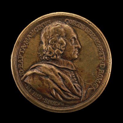 Giovanni Battista Mancini, morto 1694, Agente Generale della Toscana a Roma (dritto), 1680 da Massimiliano Soldani