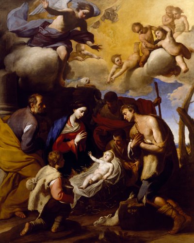 Adorazione dei pastori, di Massimo Stanzione (1585-1656) da Massimo Stanzione