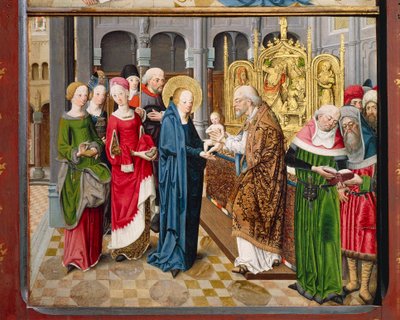 Presentazione al Tempio, dalle Storie della Vita di Maria da Master Aachen