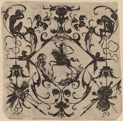 Ornamento con Grottesco da Master CR