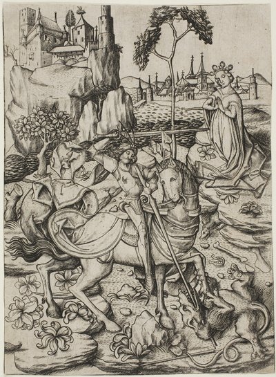 San Giorgio con il nido della cicogna da Master E.S.