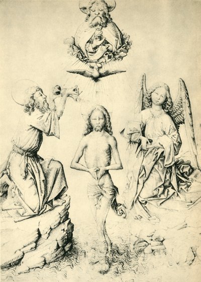 Il battesimo di Cristo, 1445-1450, 1943 da Master ES