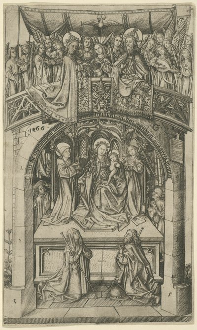 La Grande Madonna di Einsiedeln da Master E.S.