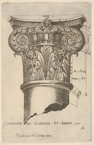 Capitello composito con misure da Master GA