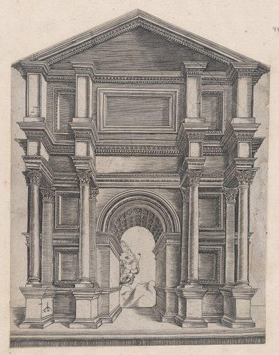 Speculum Romanae Magnificentiae: Arco del Maestro GA con il caltrop da Master GA