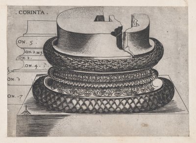 Speculum Romanae Magnificentiae: base corinzia dal Battistero Lateranense, Roma da Master GA