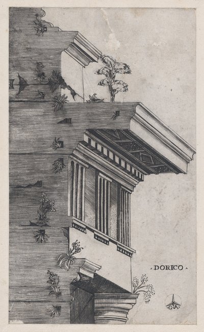 Speculum Romanae Magnificentiae: Ordine dorico da Master GA