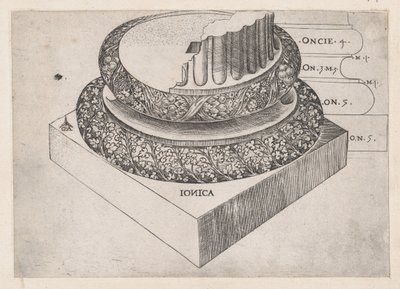 Speculum Romanae Magnificentiae: base ionica da Master GA