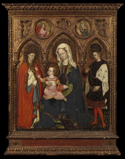 Vergine e Bambino con due santi, c.1420 da Master GZ