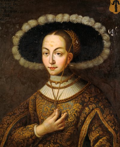 Ritratto di Margareta Eriksdotter Vasa 1497-1536, sorella del re Gustavo I di Svezia da Master Hillebrandt