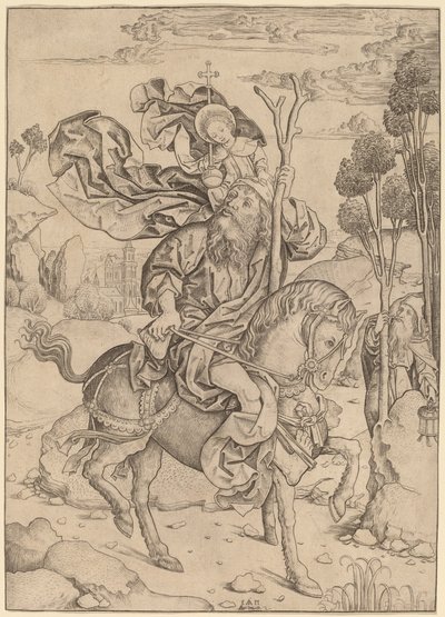 San Cristoforo a Cavallo da Master I.A.M. of Zwolle