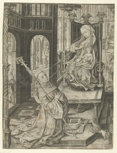 La lattazione di San Bernardo da Master I.A.M. of Zwolle