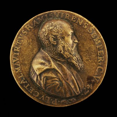 Pietro Lauro, nato nel 1508, poeta e studioso modenese [recto], 1555 da Master I.A.V.F.