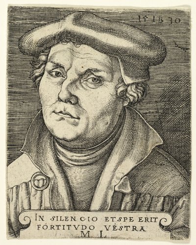 Ritratto di Martin Lutero da Master I.B.