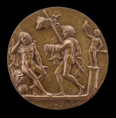 Ercole con figure bacchiche, seconda metà del XV secolo da Master IO.FF.
