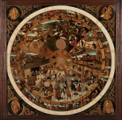 Quadrante delle Ore e del Giorno originario del Brabante da Master Leuvens