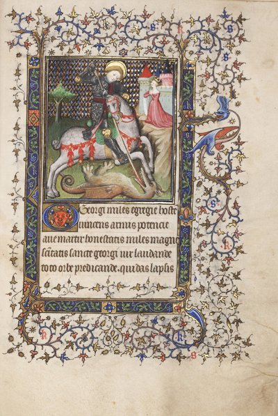 San Giorgio che Combatte il Drago, da un Libro d