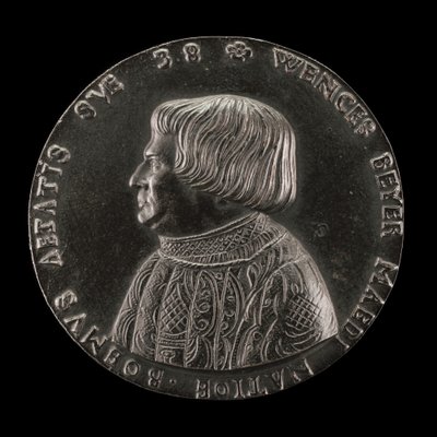 Václav Payer Wenceslaus Beyer, 1488-1537, Medico di Stato della Boemia [recto], 1526 da Master M.P.