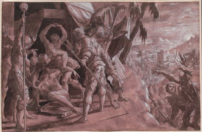 Soldati che scoprono il corpo di Oloferne da Master Of The Liechtenstein Adoration