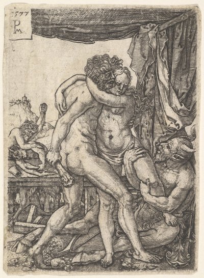 Ercole combatte i centauri, 1577 da Master PM