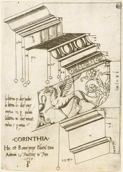 Entablatura dal Tempio di Antonino e Faustina, Roma da Master PS